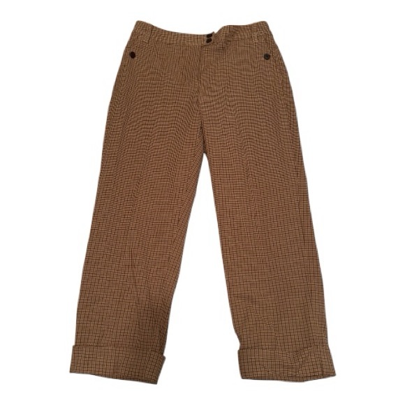 Talbots Size 6 Stretch Brown Capris Pants Cuffed Hem 24” Inseam - Picture 1 of 6